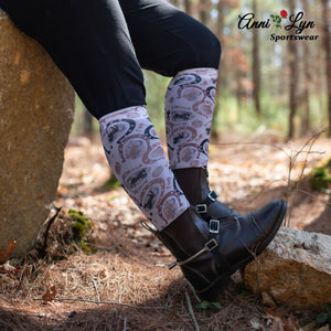 Anni Lyn Sportswear Women's Printed Boot Socks- One Size