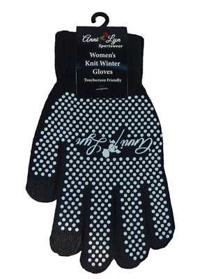 Anni Lyn Sportswear Winter Knit Gloves with Silicone Grip