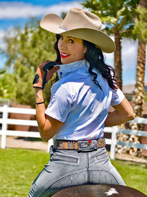 Anni Lyn Sportswear Women's Short Sleeve Ventilated Show Shirt