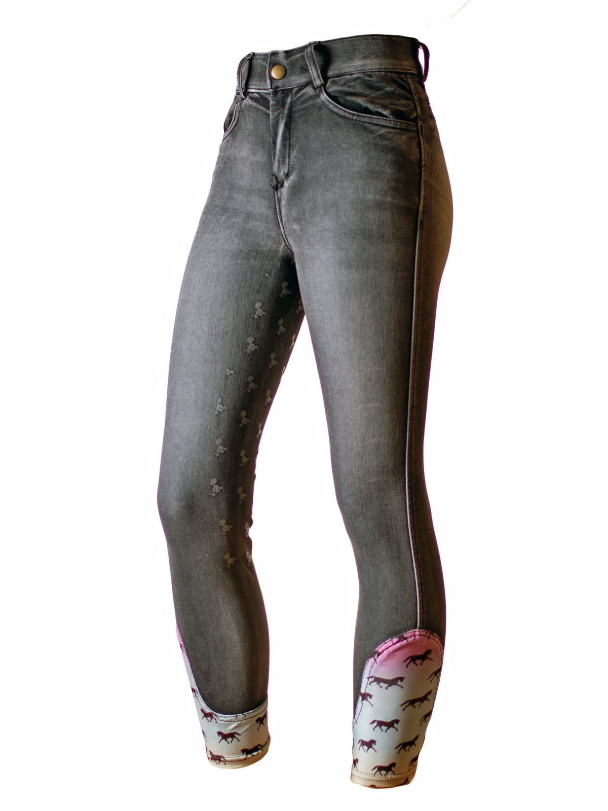 Anni Lyn Sportswear Kid's Spirited Denim Full Seat Breech