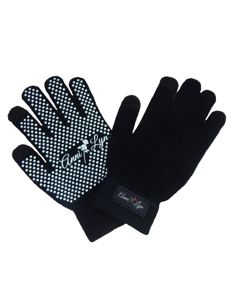 Anni Lyn Sportswear Winter Knit Gloves with Silicone Grip - Closeout!