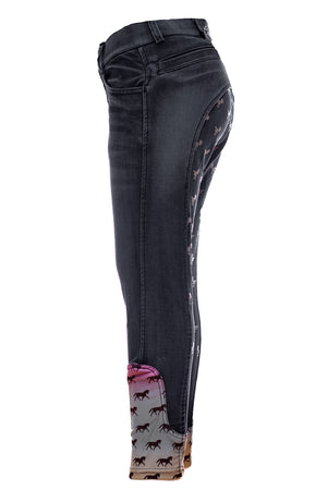 Anni Lyn Sportswear Kid's Spirited Denim Full Seat Breech