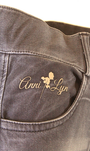 Anni Lyn Sportswear Women's Spirited Denim Full Seat Breech