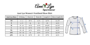 Anni Lyn Sportswear Women's Ventilated Long Sleeve Show Shirt