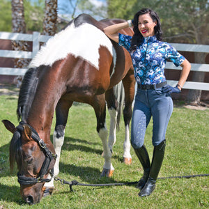 Anni Lyn Sportswear Women's Spirited Denim Full Seat Breech - Closeout!