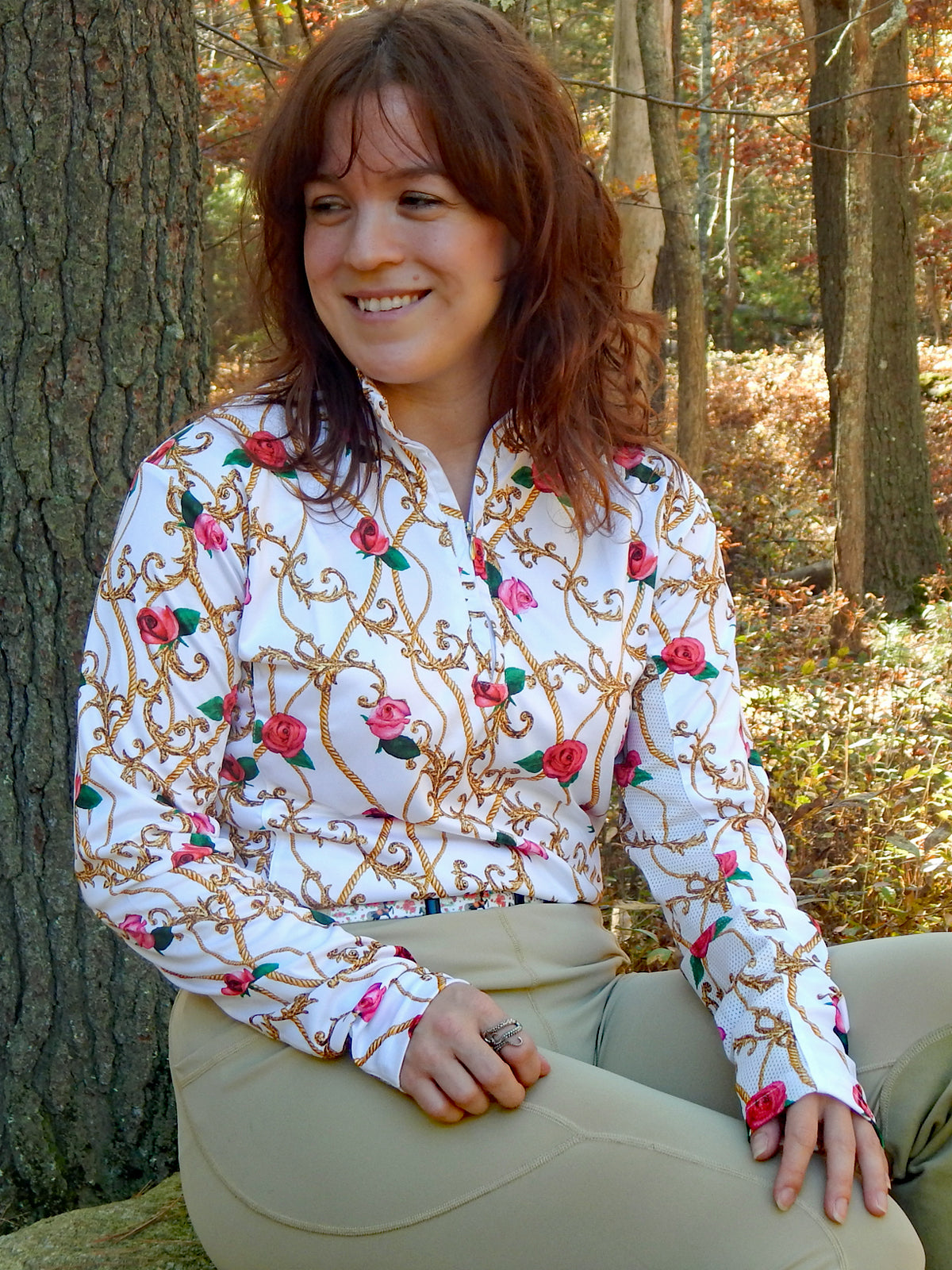 Anni Lyn Sportswear Women's Ventilated Long Sleeve Sun Shirt
