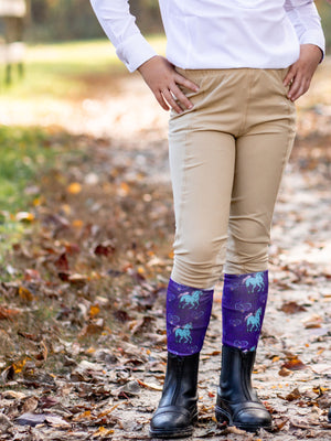 Anni Lyn Sportswear Kid's Printed Boot Socks- One Size