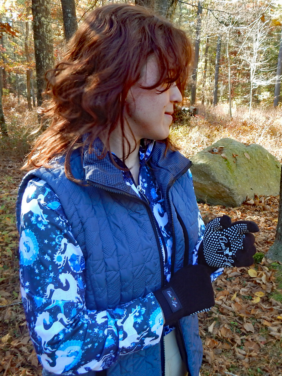 Anni Lyn Sportswear Winter Knit Gloves with Silicone Grip - Closeout!