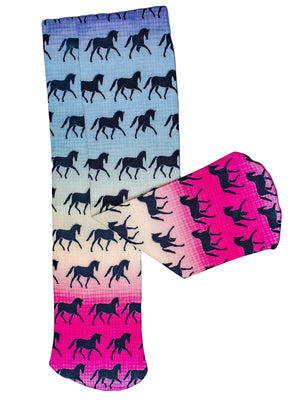 Anni Lyn Sportswear Kid's Printed Boot Socks- One Size