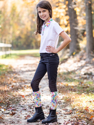 Anni Lyn Sportswear Kid's Camp Knee Patch Tights