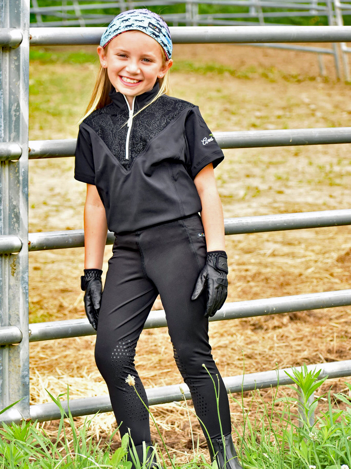 Anni Lyn Sportswear Kid's Elevate Silicone Knee Patch Tight