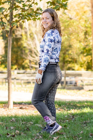 Anni Lyn Sportswear Women's Stretch Denim Full Seat Breech