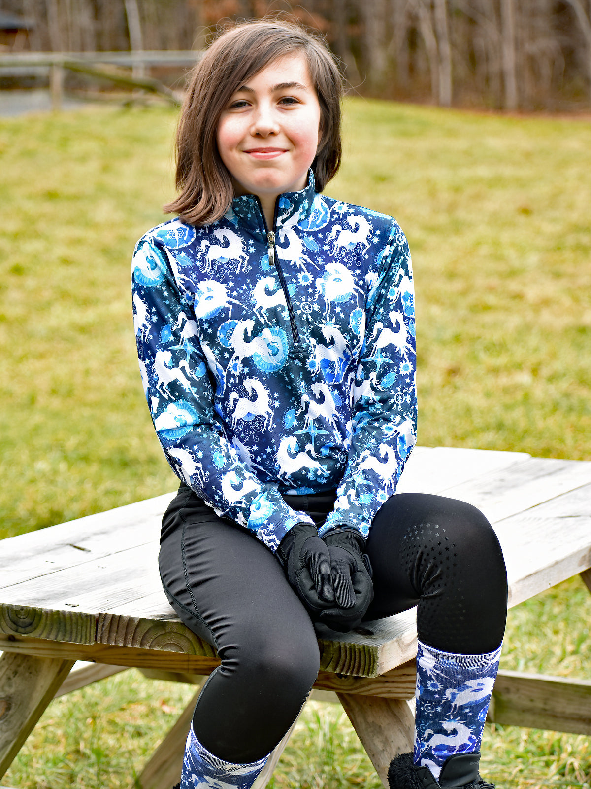 Anni Lyn Sportswear Kid's ProAire Printed L/S Shirt