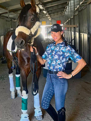 Anni Lyn Sportswear Women's Stretch Denim Full Seat Breech