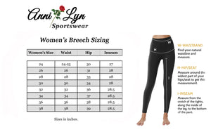 Anni Lyn Sportswear Women's Spirited Denim Full Seat Breech